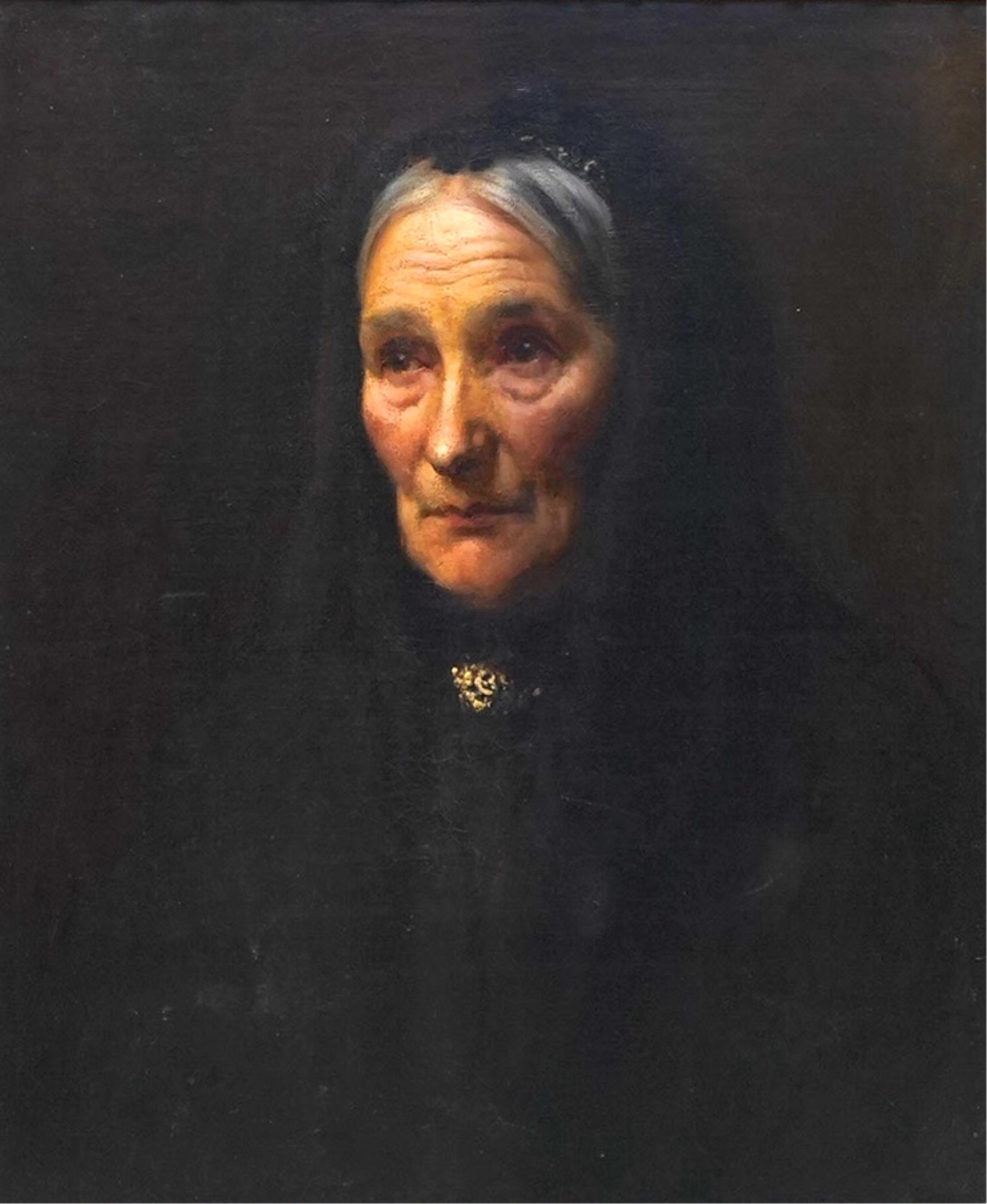 William Carter, British 1863-1939, Portrait of Howard Carter's mother, Martha Joyce Carter, oil on canvas, 60 x 50